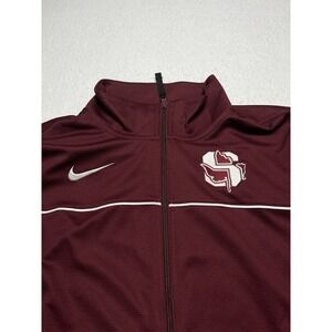 Seaholm HS Maple Leafs Birmingham MI Nike Dri-Fit Full Zip Maroon XL Jacket